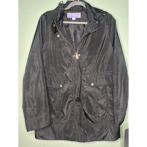 Laura Scott Rain Coat Size M Lightweight Classic jacket Women Waterproof Chic